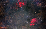 Barnard 257 and 258, labeled image