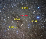 Barnard 151, 190, 359, and 360