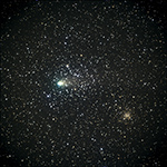 Comet Giacobini-Zinner passing front of M35 on the morning of Saturday September 15, 2018